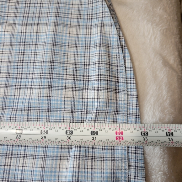 Eddie Bauer Shirt Mens XLT Lot Of 2 Button Up Plaid Blue Classic Fit Short Sleev - Picture 10 of 10